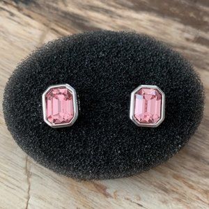 Dyrberg/Kern REAU pink Swarovski crystal earrings